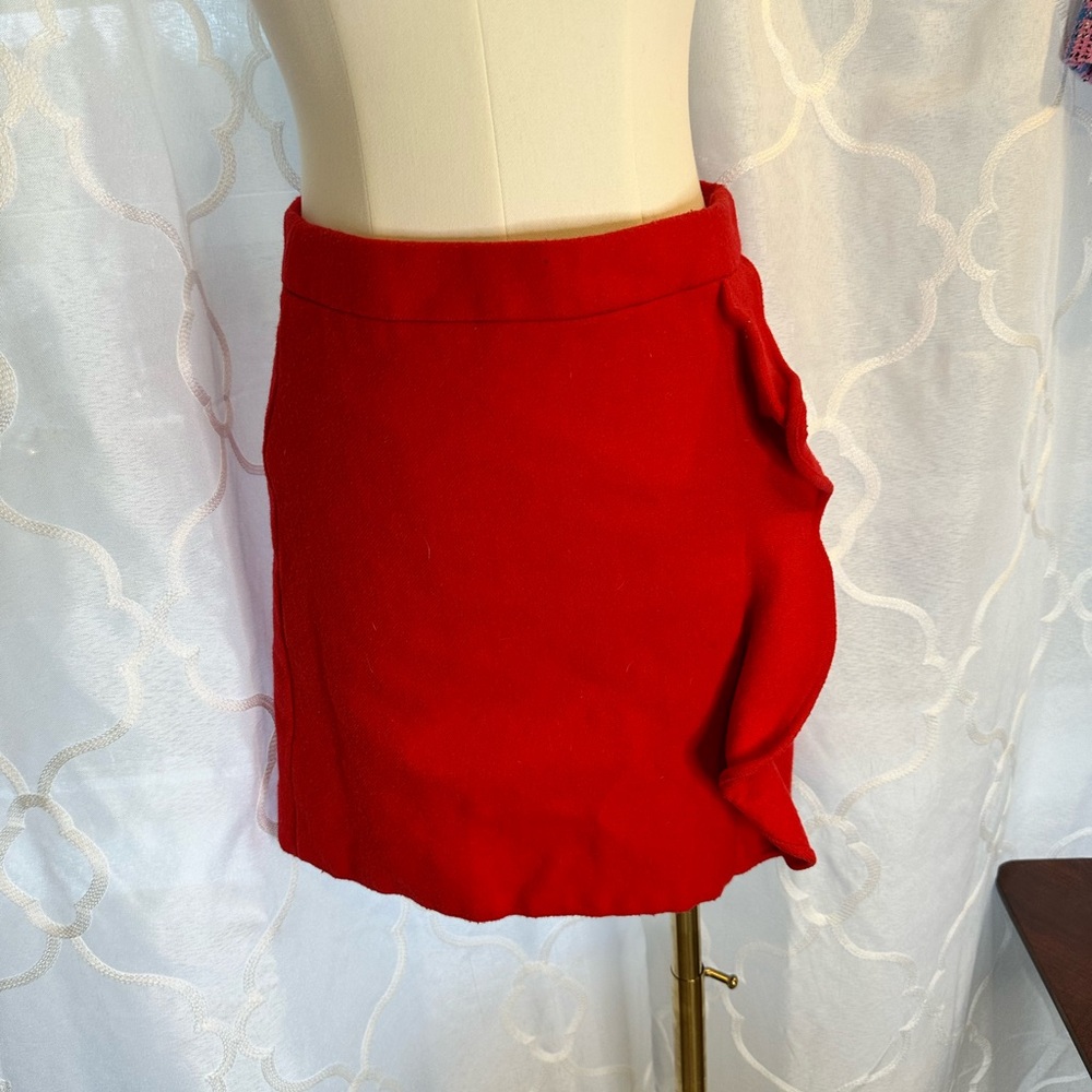 J. Crew Vibrant Red Skirt